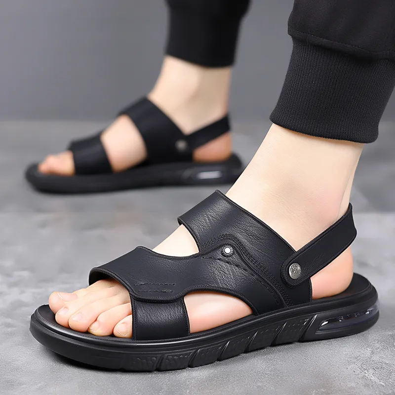 Dunnu Beach Sandals Men Black-5