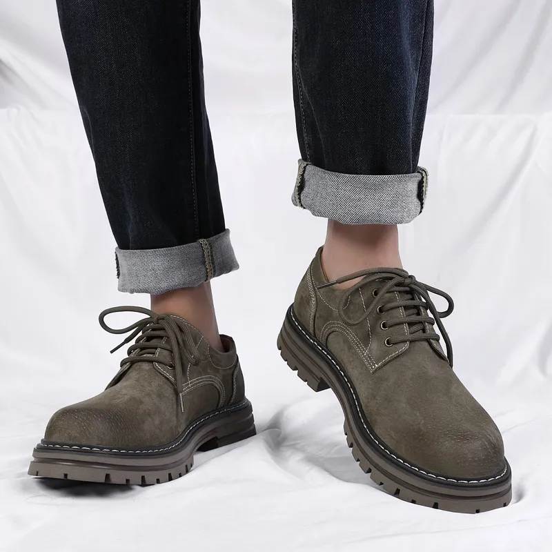 Dunnu Men's Casual Shoes Men Low Top Yellow/Gray-9