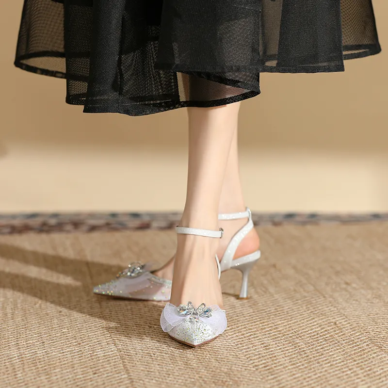 Dunnu Slim Heel High Heels 6.5cm Gold-15