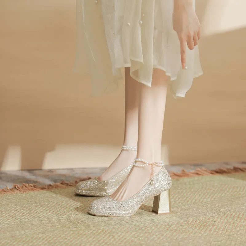 Dunnu Chunky Heel High Heels Women's-23