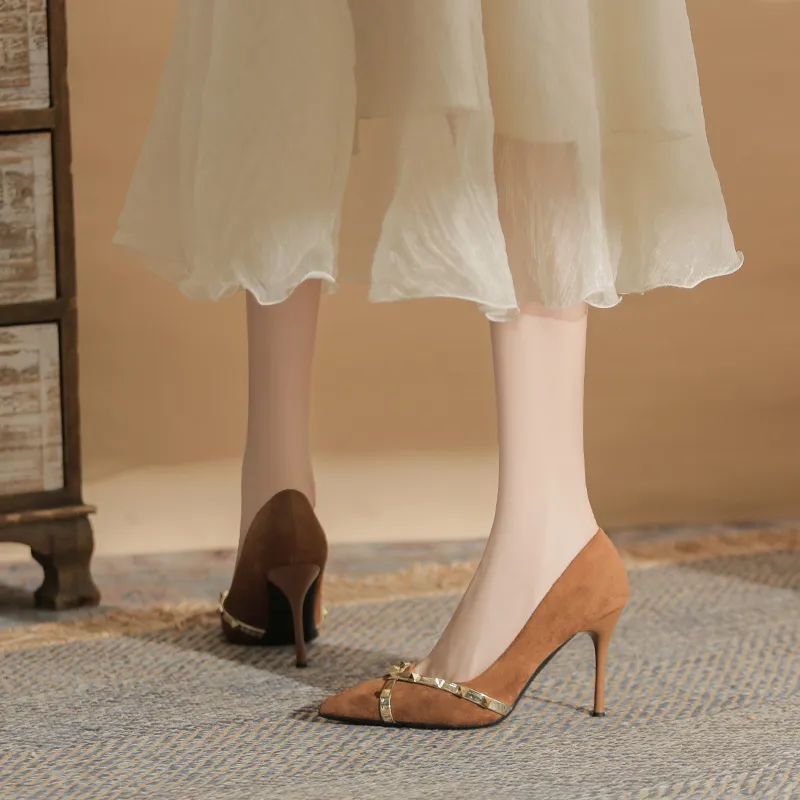 Dunnu Slim Heel High Heels 7cm Women's-9