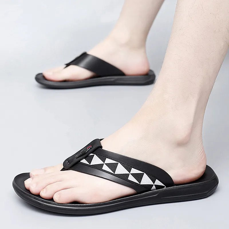 Dunnu Slip Resistant Flip Flops Men's-5
