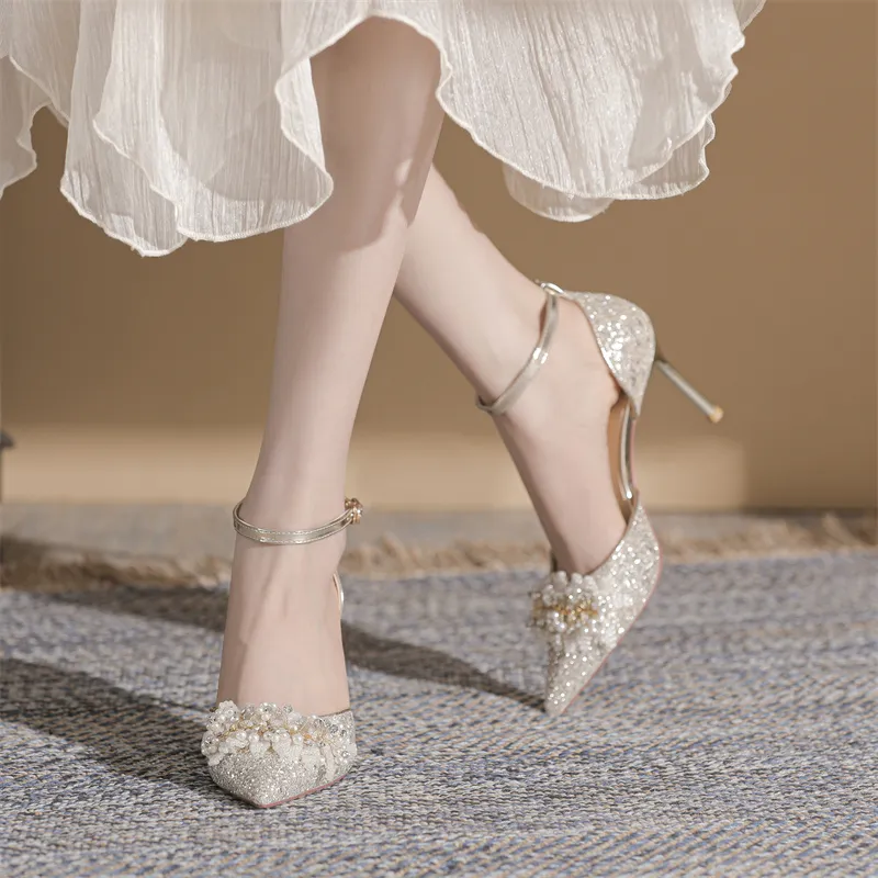 Dunnu High Heels Women's Silver/Gold-15
