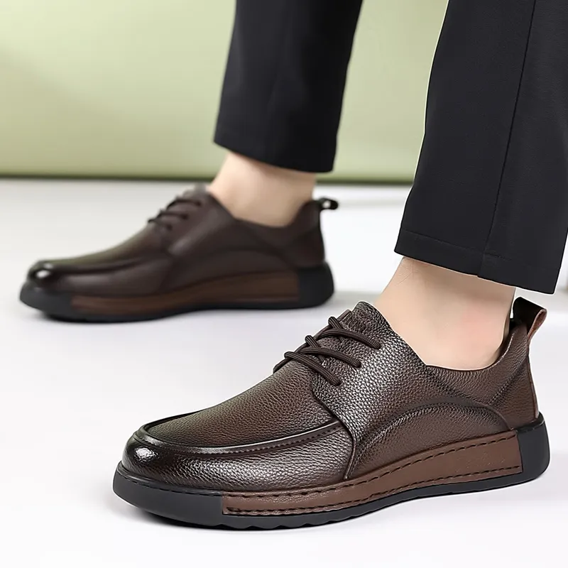 Dunnu Men's Casual Shoes Men Low Top Black-3