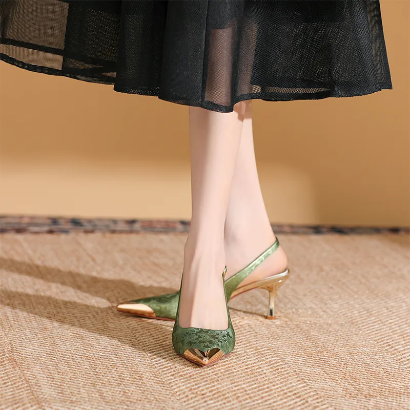 Dunnu Slim Heel High Heels 6.5cm Women's-12