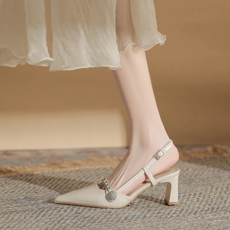 Dunnu Chunky Heel High Heels 5cm Women's Box Included-28