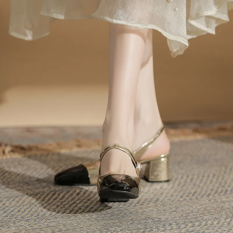 Dunnu Slim Heel High Heels 5cm Women's Box Included-9