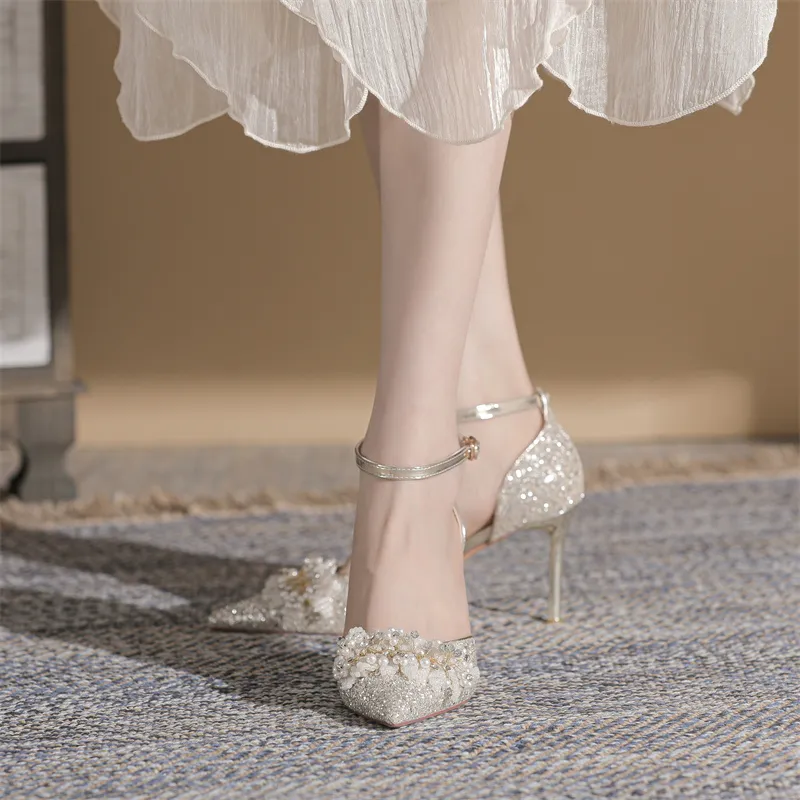 Dunnu High Heels Women's Silver/Gold-16