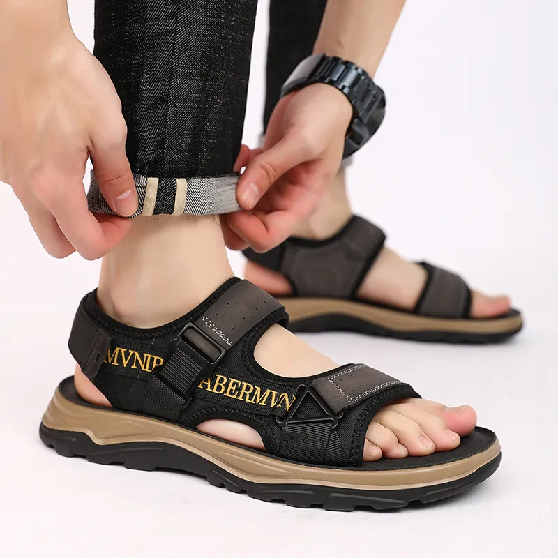 Dunnu Beach Sandals Men Yellow-2