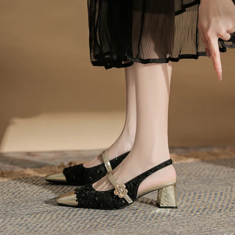 Dunnu Chunky Heel High Heels Women's Box Included-22