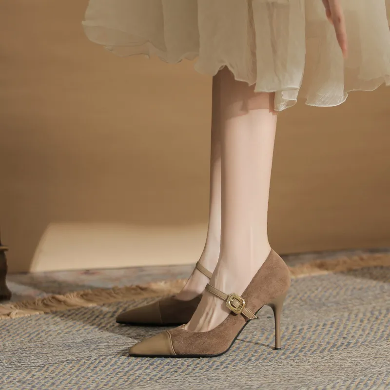 Dunnu Slim Heel High Heels 9cm Women's Box Included-8