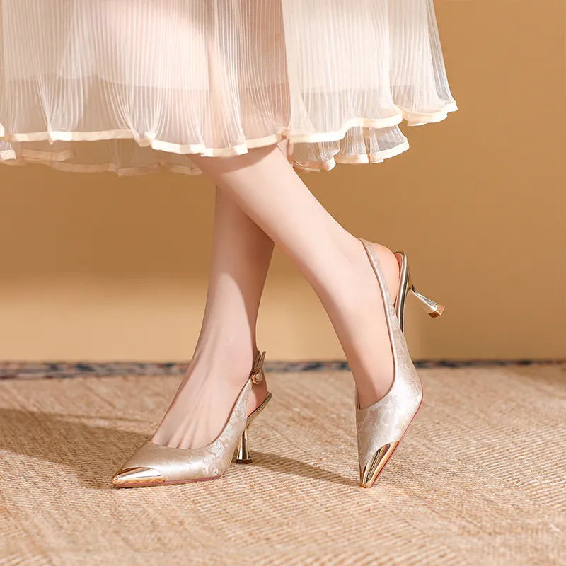 Dunnu Slim Heel High Heels 6.5cm Women's-7