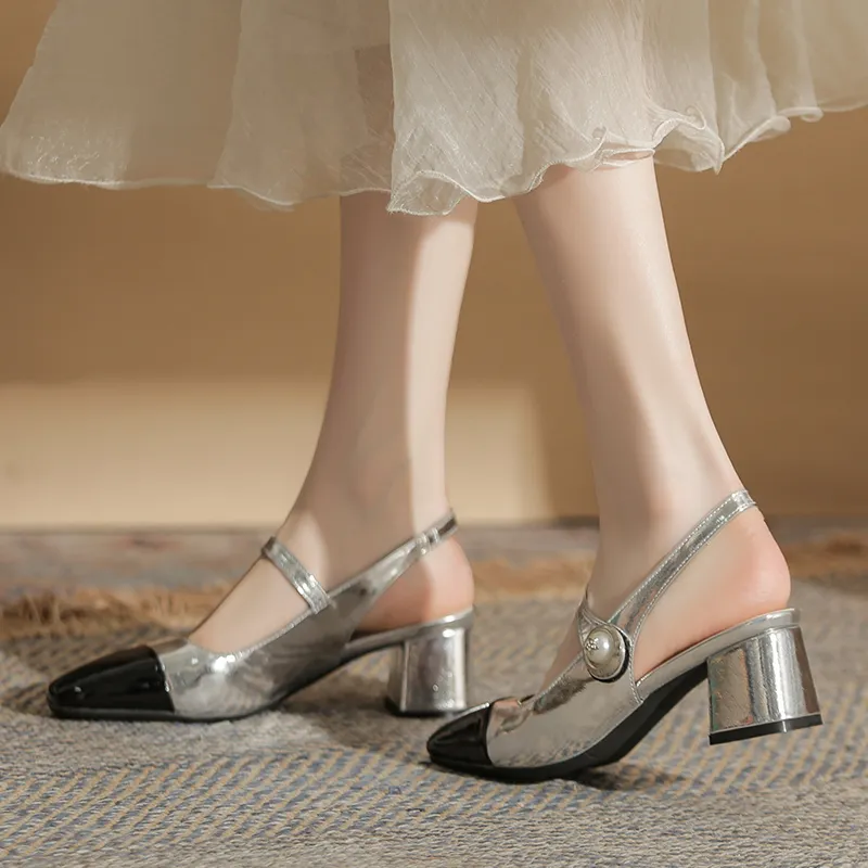 Dunnu Slim Heel High Heels 5cm Women's Box Included-3