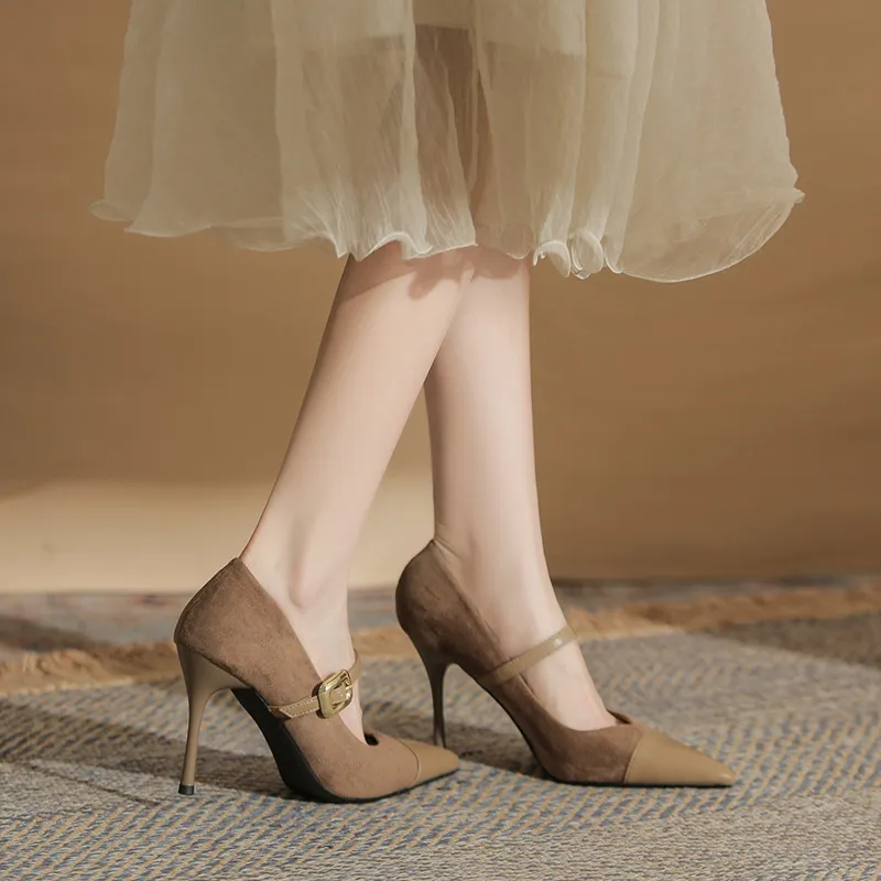 Dunnu Slim Heel High Heels 9cm Women's Box Included-19