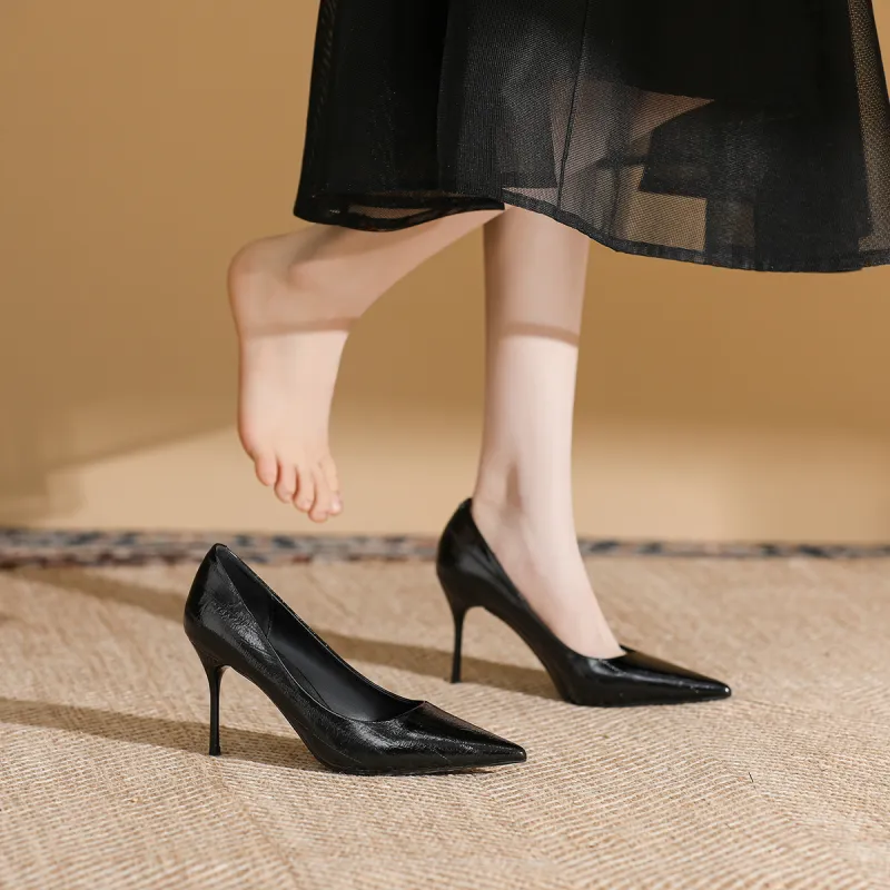 Dunnu Slim Heel High Heels 8.5cm Women's-3