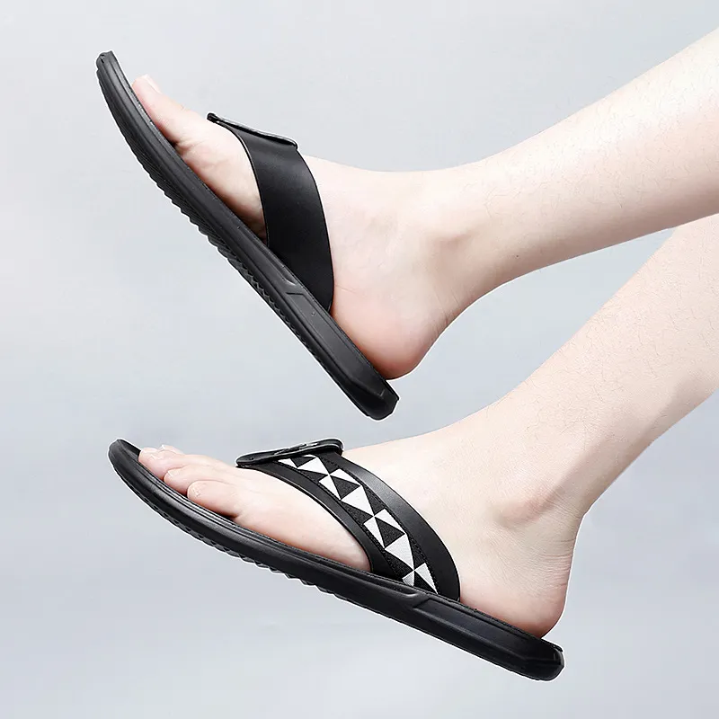 Dunnu Slip Resistant Flip Flops Men's-6
