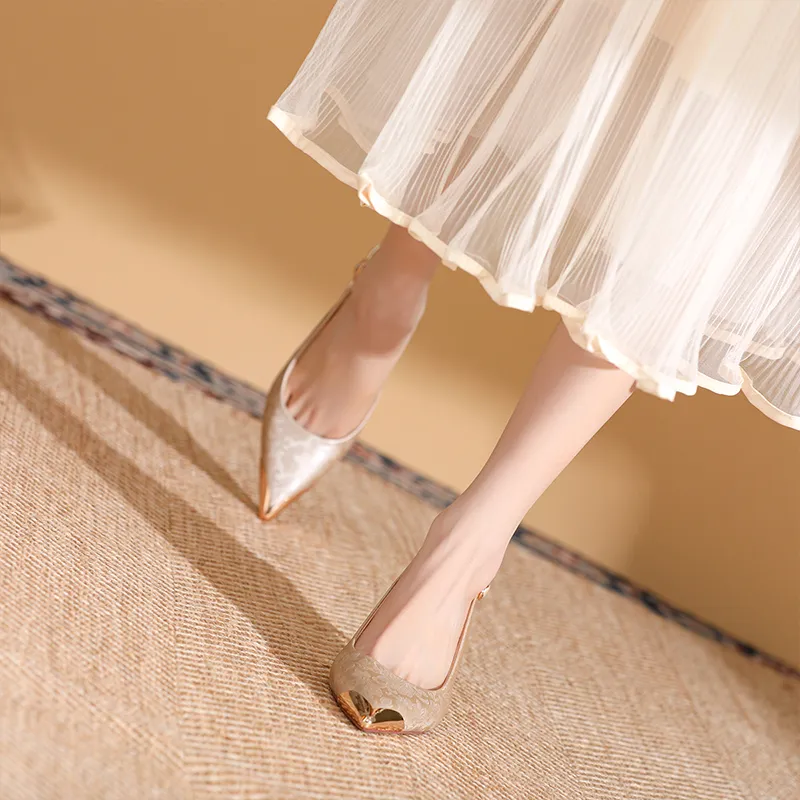 Dunnu Slim Heel High Heels 6.5cm Women's-15