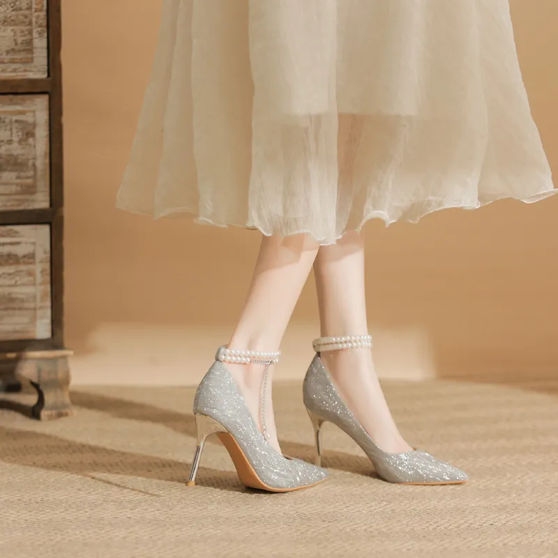 Dunnu Slim Heel High Heels Women's-4
