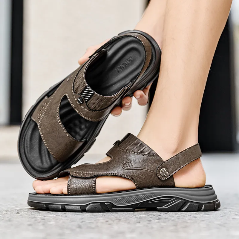 Dunnu Beach Sandals Men Black-7
