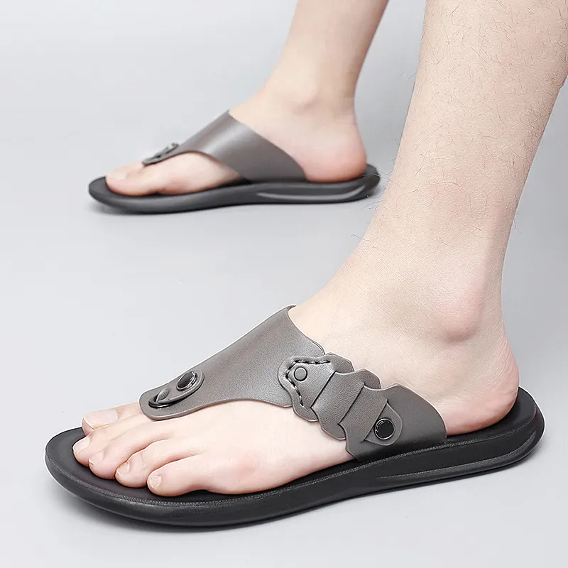 Dunnu Slip Resistant Flip Flops Men's-7