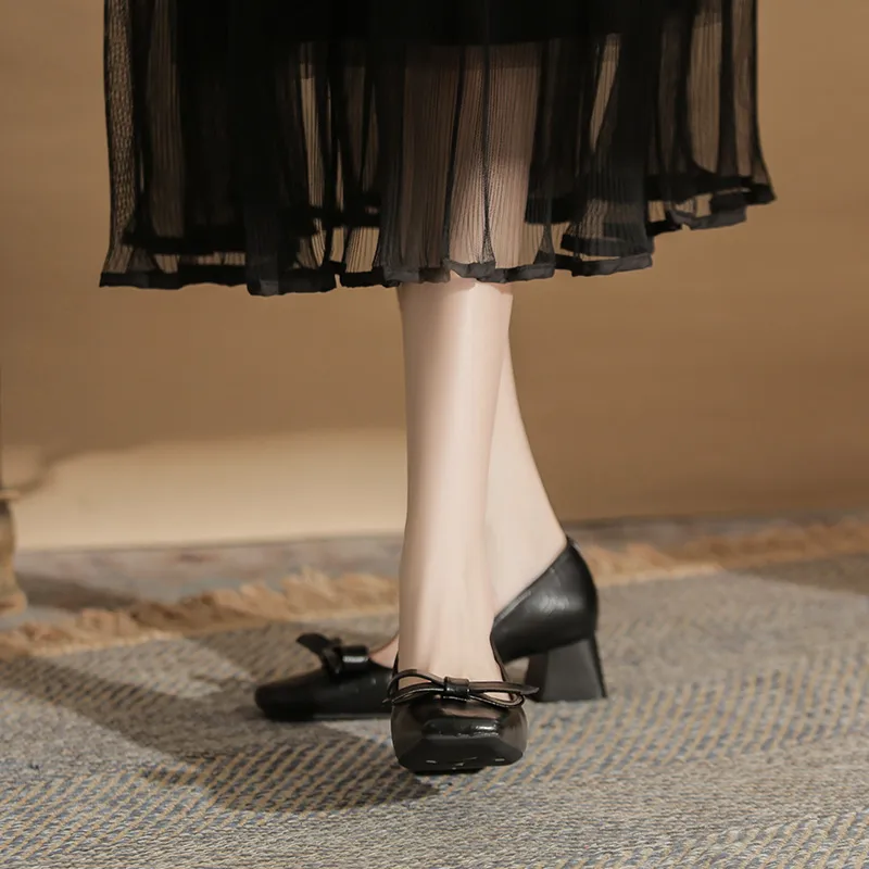 Dunnu Chunky Heel High Heels Women's Box Included-5
