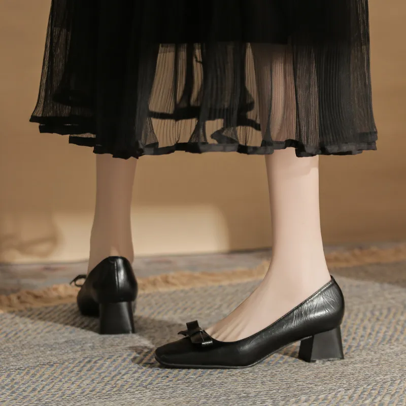 Dunnu Chunky Heel High Heels Women's Box Included-2