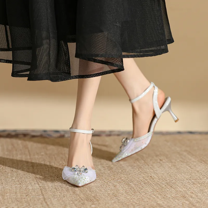 Dunnu Slim Heel High Heels 6.5cm Gold-14