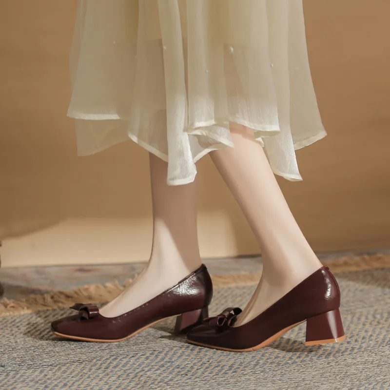 Dunnu Chunky Heel High Heels Women's Box Included-28