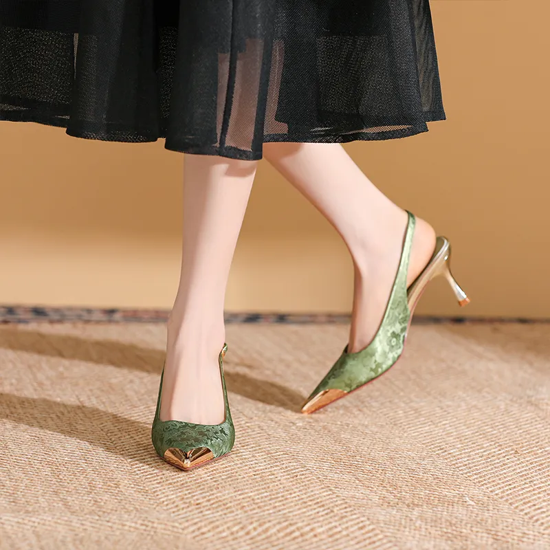 Dunnu Slim Heel High Heels 6.5cm Women's-11