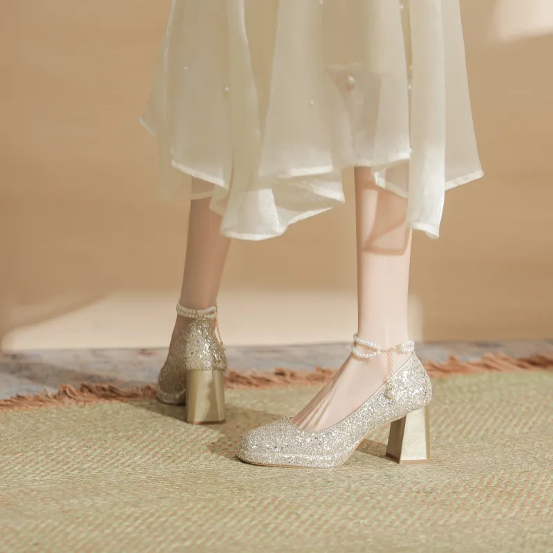 Dunnu Chunky Heel High Heels Women's-10