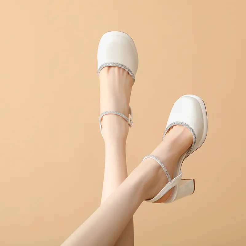 Dunnu Chunky Heel High Heels 8.0cm Women's-7
