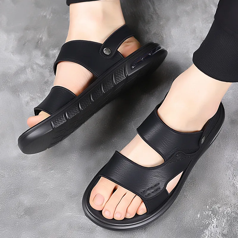 Dunnu Beach Sandals Men Black-3
