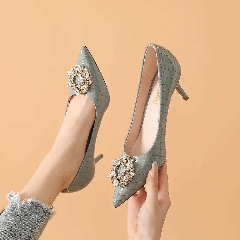 Dunnu Slim Heel High Heels 6.5cm Women's-14