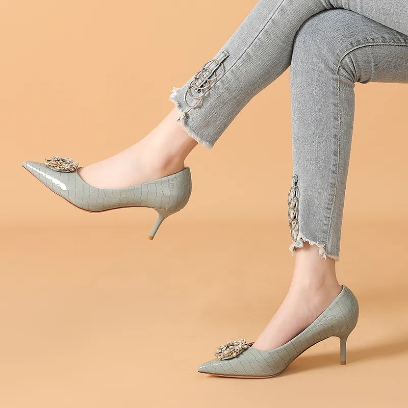 Dunnu Slim Heel High Heels 6.5cm Women's-13