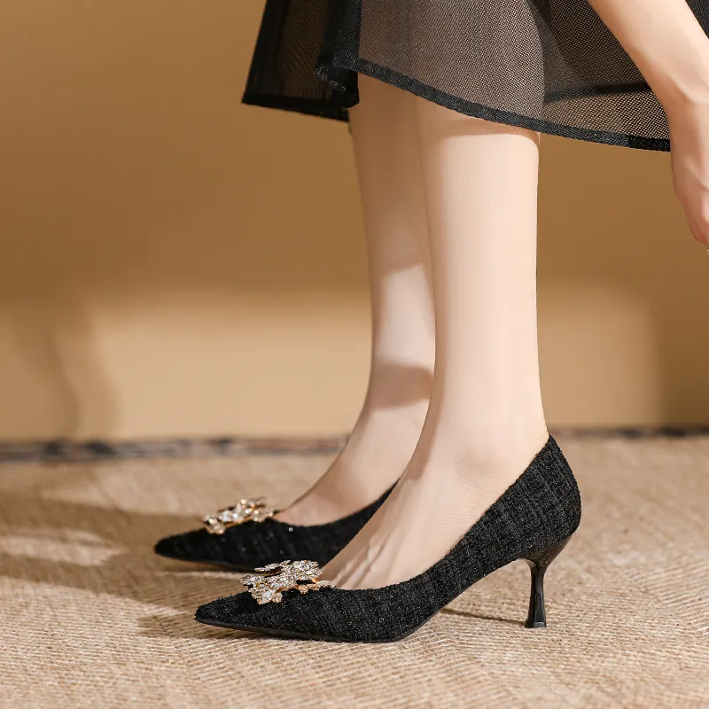 Dunnu Slim Heel High Heels 6.5cm Women's-2