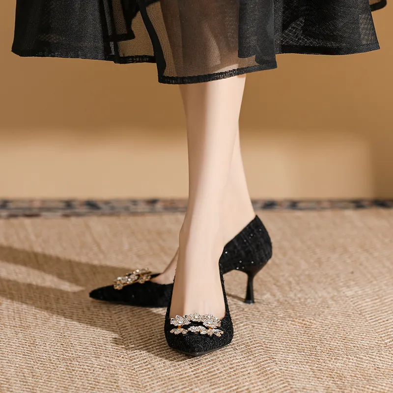 Dunnu Slim Heel High Heels 6.5cm Women's-10