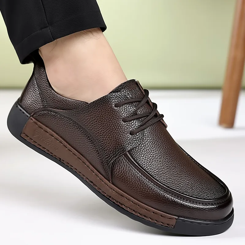 Dunnu Men's Casual Shoes Men Low Top Black-4