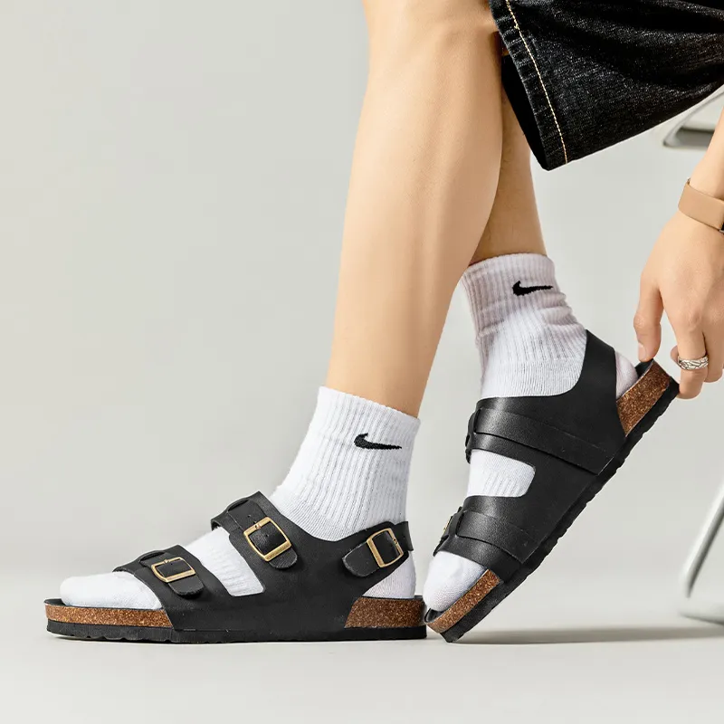 Dunnu Beach Sandals Men Black-4