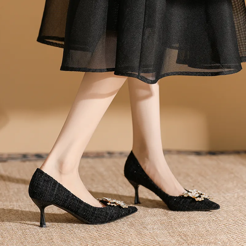 Dunnu Slim Heel High Heels 6.5cm Women's-1
