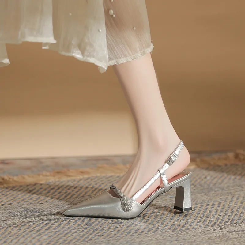 Dunnu Chunky Heel High Heels 5cm Women's Box Included-15