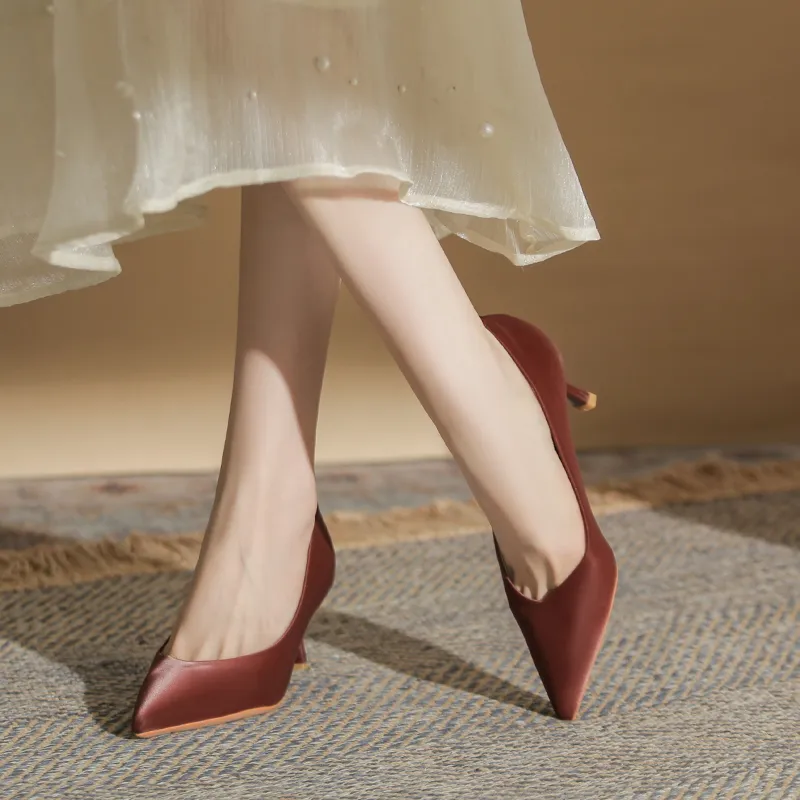 Dunnu Slim Heel High Heels 6cm Women's-27