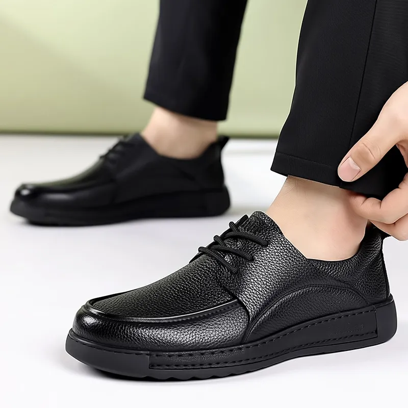 Dunnu Men's Casual Shoes Men Low Top Black-9