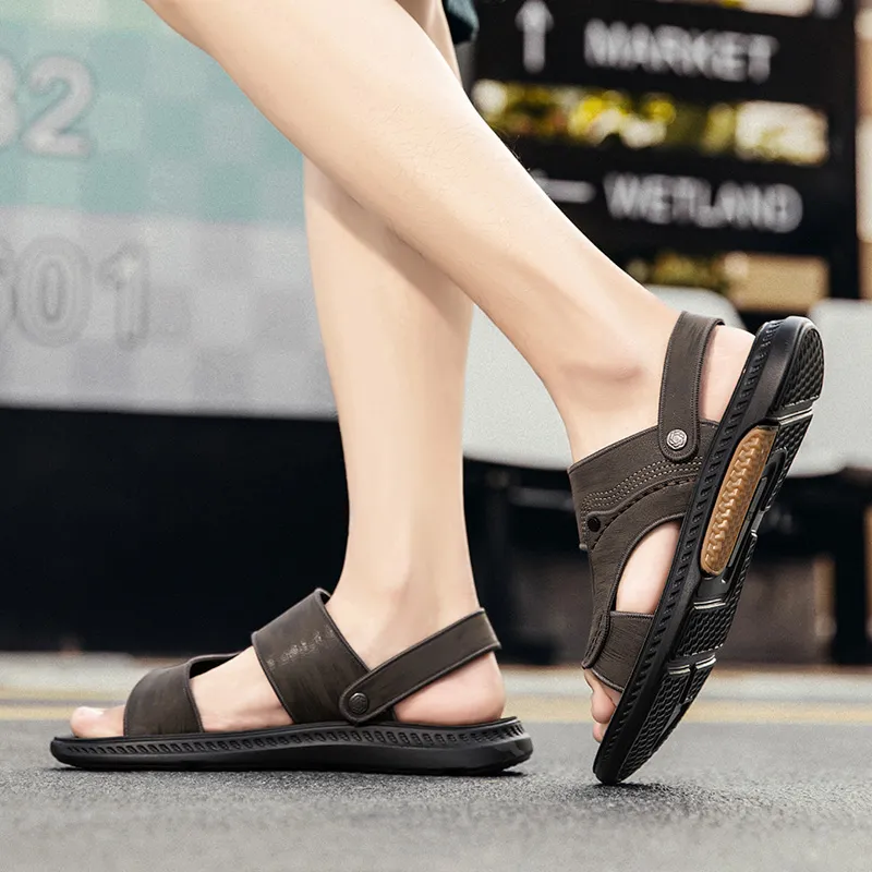 Dunnu Beach Sandals Men Black-3