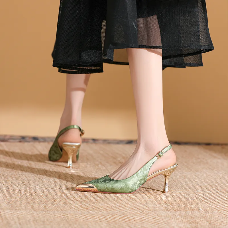 Dunnu Slim Heel High Heels 6.5cm Women's-2