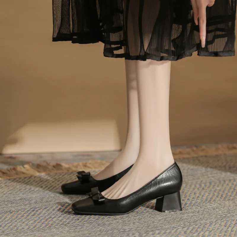 Dunnu Chunky Heel High Heels Women's Box Included-19