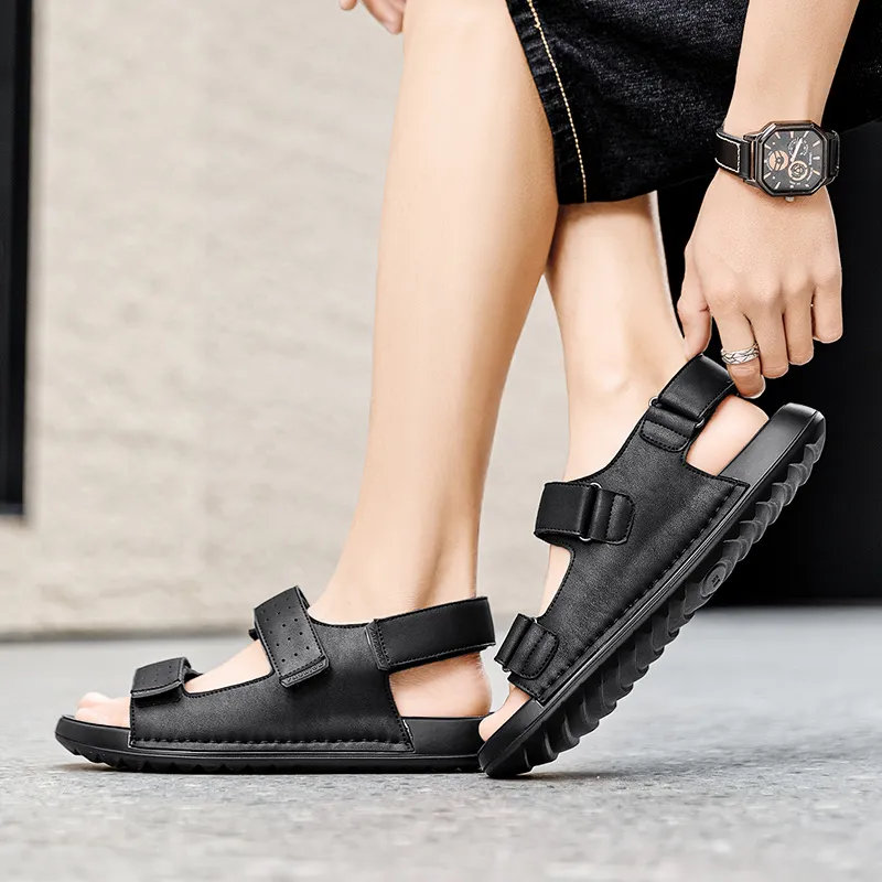 Dunnu Beach Sandals Men Black-3