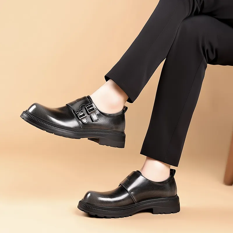 Dunnu Men's Casual Shoes Men Low Top Black-7