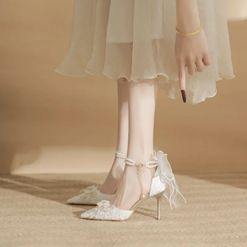 WOXXXN High Heels Women's White-2