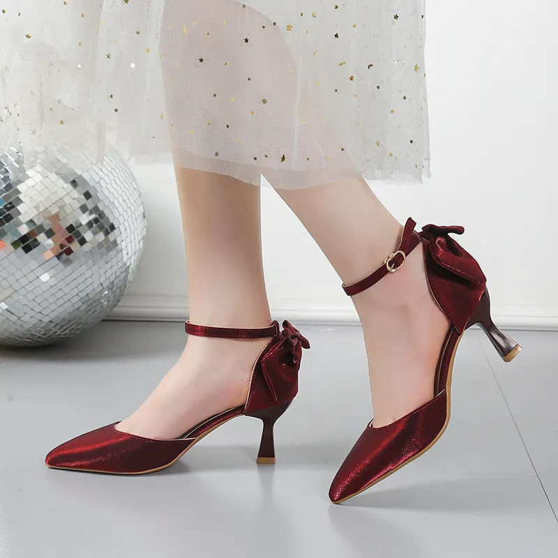 WOXXXN Slim Heel High Heels Women's-4