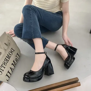 WOXXXN Chunky Heel High Heels Women's
